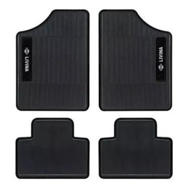 Imagem de Jogo 4 Tapetes De Carro Nissan Livina Borracha Grossa Couro - LM MAGAZ