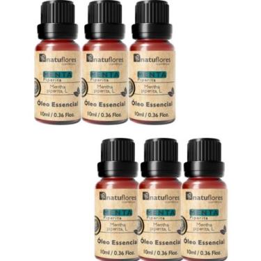 Imagem de OLEO ESSENCIAL MENTA PIPERITA  PURO 10ml NATUFLORES KIT 6 UND