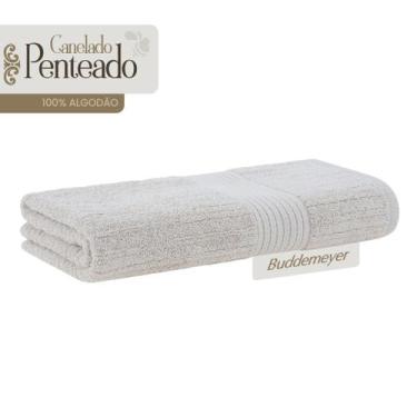 Imagem de Toalha Buddemeyer Banho Algodão fio Penteado Canelado bege