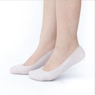 Imagem de Protetor de Calcanhar Silicone Unissex Gel Hidratante Rachados Fissura