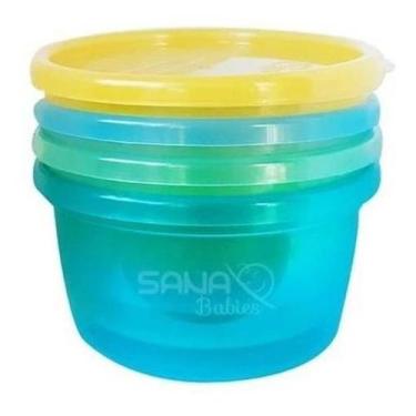 Imagem de Potes Multiuso 236Ml Com 4 Unidades - Sana Babies Meninos