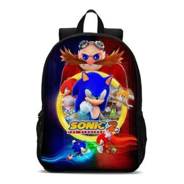 Imagem de Mochila Escolar Masculino Feminino Sonic Volta Às Aulas - Thuco Games,