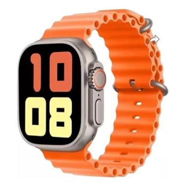 Imagem de S18 Ultra Pro Laranja SmartWatch Com Bluetooth Para Chamadas Envio Já 