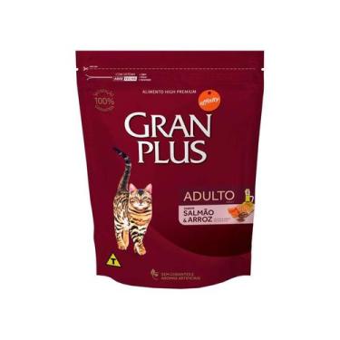 Imagem de Ração GranPlus para Gatos Adultos Sabor Salmão e Arroz - 3Kg - Gran Pl