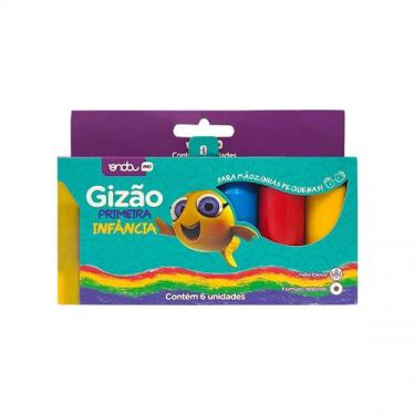 Imagem de Gizão de Cera 6 Cores Primeira Infância Onda