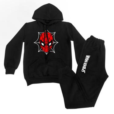 Imagem de Conjunto Moletom Infantil Homem Aranha - BROOME, Preto, 4