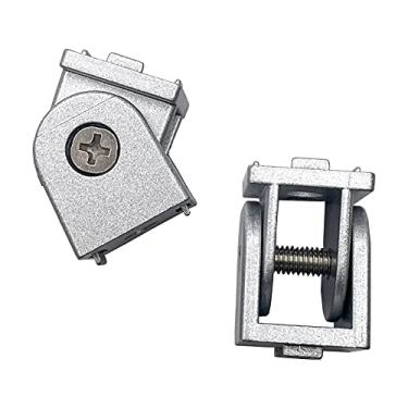 Imagem de Suportes de canto 2020 Conector de junta pivô flexível de liga de zinco para perfil de alumínio 2020 (2 peças)