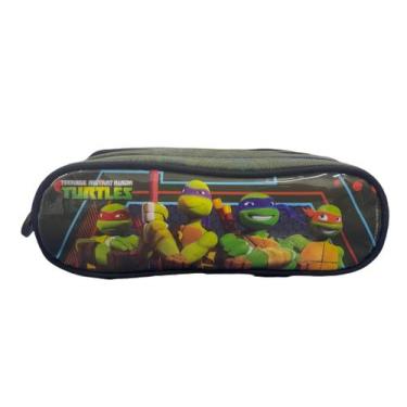 Imagem de Estojo Triplo 3 Divisões Tartarugas Ninjas Original Dmw - Dermiwil