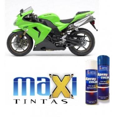 Imagem de Spray automotivo verde kawasaki + spray verniz 300ml - Sherwin William