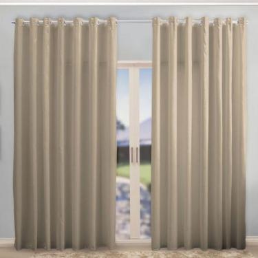 Imagem de Cortina 5 Metros Largura Tecido Microfibra Várias Cores e Altura - DH 