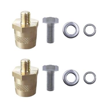 Imagem de Conjunto de conectores de terminal de bateria de carro, adaptadores extensor M8 para terminal de parafuso rosqueado superior ou lateral, terminal de cabo de bateria automática negativo e positivo