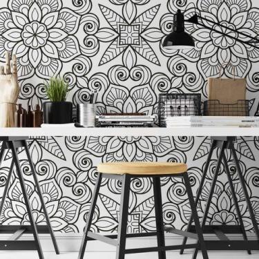 Imagem de Papel de Parede Adesivo Indiano N02208 Rolo 0,58x2,5M - Adesivo BR