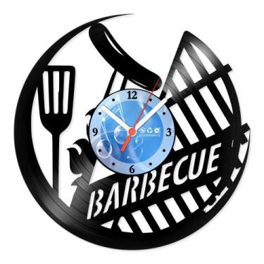 Imagem de Relógio De Parede Disco Vinil Área De Churrasco - Barbecue - VAC-018 -