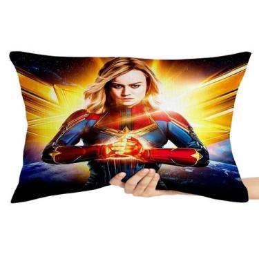 Imagem de Capa Travesseiro fronha com ziper 50x70  Capitã Marvel mãos - Empório 