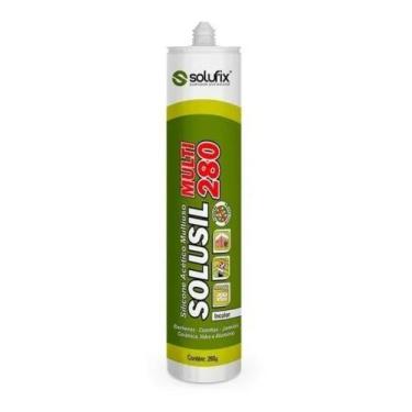 Imagem de Silicone acético multiuso incolor solusil multi 280 cartucho com 260g 