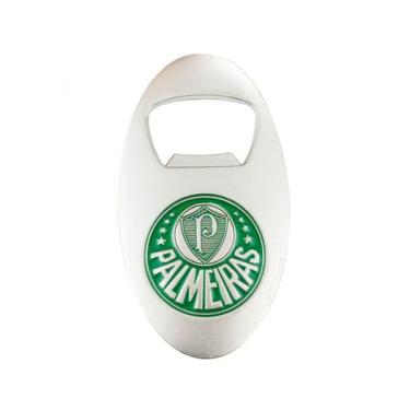 Imagem de Abridor Garrafas Prateado Com Ímã 7.5cm Palmeiras - mileno