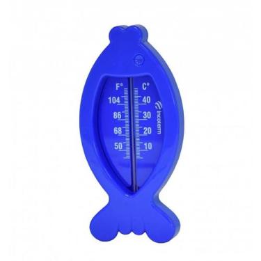 Imagem de Termometro para banho formato de peixe azul incoterm.
