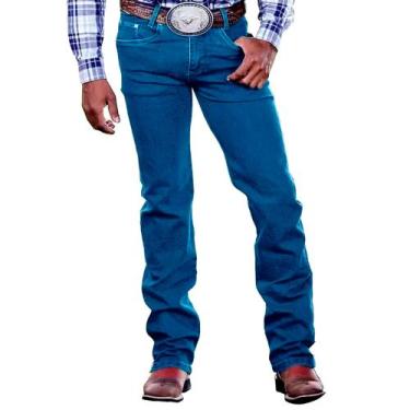 Imagem de Calça Jeans Perna Larga Masculina Country Para Bota Texana - CHEGA MAI