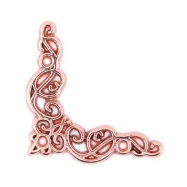 Imagem de Cantoneira Celta Pequena 4 Peças Acabamento Decoração Caixas Bandejas 