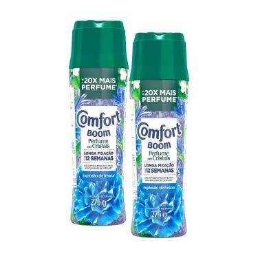 Imagem de Kit 2 Odorizantes de Roupas Comfort Boom Perfume em Cristais Explosão de Frescor 275g