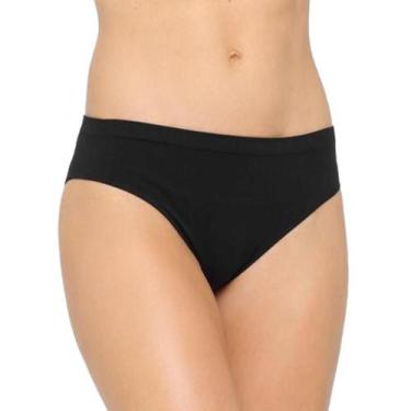 Imagem de Kit C/2 - Calcinha Trifil Cós Alto Ref. (C01971), Preto, Branco, G