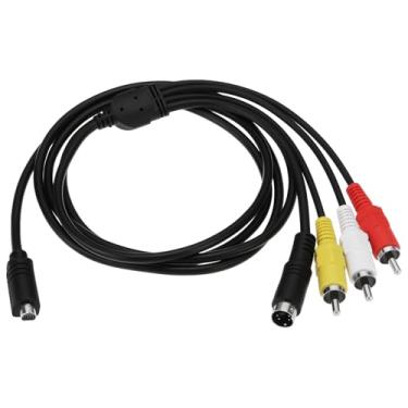 Imagem de ECSiNG Câmera digital 10 pinos VMC cabo de áudio vídeo VMC-15FS VMC-30FS AV para RCA peça de substituição compatível com Sony DCR-SR90/DPP-EX50/HDR-CX7/HDR-FX7 Handycam câmera filmadora (1,5 m)