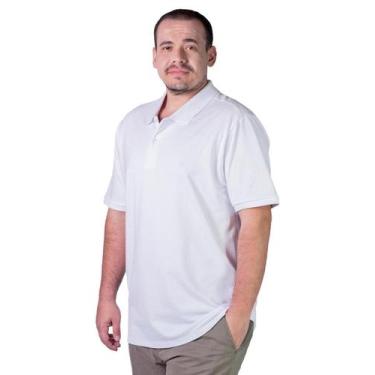 Imagem de Camisa Polo Plus Size Manga Curta Masculina 007000009 Ogochi Branca, G