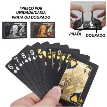 Imagem de Baralho Dolar Preto Poker Truco Cartas Jogos MT066 - ds