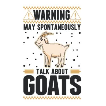 Imagem de Ziege Notizbuch: May spontaneously talk about Goats Ziege / 6x9 Zoll / 120 karierte Seiten