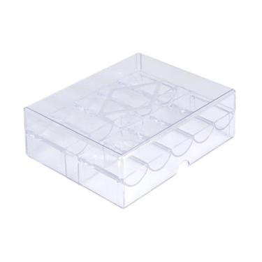 Imagem de Luwecf Acrílico claro chip caso de armazenamento transparente portátil leve display chip titular chip transportadora para festa de família jogo