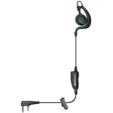 Imagem de Agent-K1 Fone de ouvido de fio único, áudio claro, ajuste confortável, construção durável, conector de 2 pinos compatível com rádios Kenwood