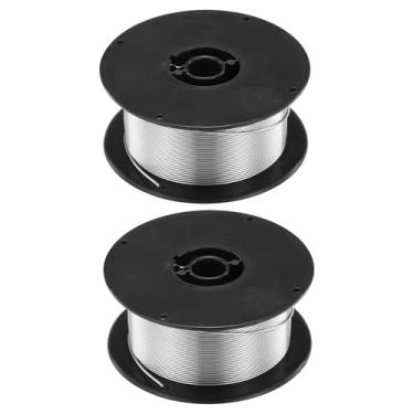 Imagem de HARFINGTON 2 peças de fio de solda MIG de aço inoxidável ER308L 0,9 kg, carretel de aço suave de baixo carbono MIG com baixo respingo para soldagem a gás em todas as posições