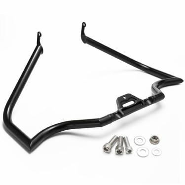 Imagem de MoKitDora Softail Crash Bar Meathook Engine Highway Guard para Harley Softail Low Rider Sport Glide Street Bob Heritage Fat Bob Fat Boy Breakout Silm Modelos 2018-Posteriores, Preto Brilhante