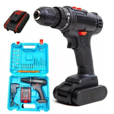 Imagem de Furadeira Parafusadeira Sem Fio De 10Mm 12V Bivolt - Quick Store