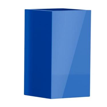 Imagem de Vaso Fibra De Vidro Quadrado Texas M 65cm Vietnamita Grande Decorativo (Azul Metálico)