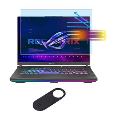 Imagem de Protetor de tela para laptop gamer ASUS ROG 40.6 cm / ROG Strix G16/ROG Strix Scar 16/ROG Zephyrus M16 G16 Duo16/ROG Flow X16, TUF A16 F16 40.6 cm, filtro de bloqueio UV antirreflexo de luz azul