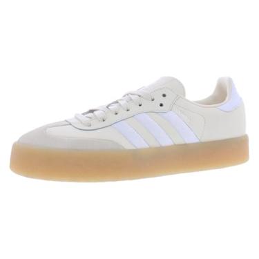 Imagem de adidas Sambae feminino, Wonder Branco/Nuvem Branco/Prata Metálico, 37
