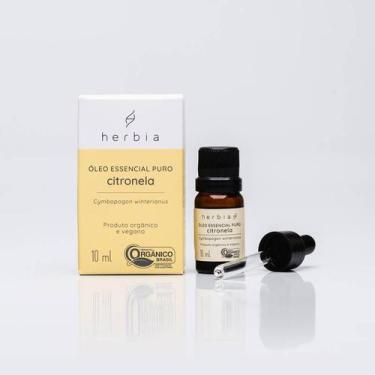Imagem de Óleo Essencial Orgânico de Citronela Herbia  10 ml