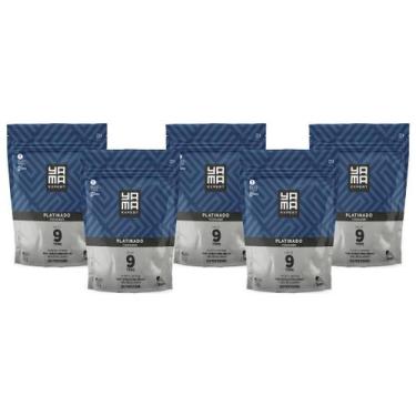 Imagem de Kit 5 Pó Descolorante Platinado Profissional 9 Tons Efeito Rápido Yama