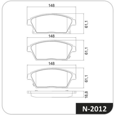 Imagem de Pastilha de Freio Dianteiro Chevrolet Tracker 2013 a 2016 - COBREQ