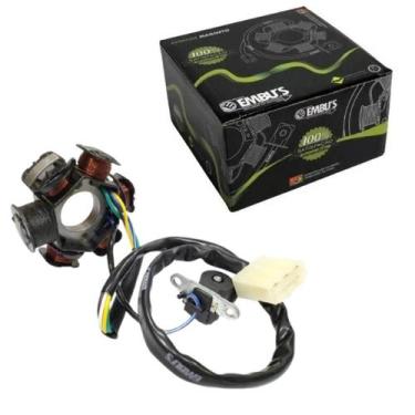 Imagem de Estator Magneto Shineray Phoenix 50 2011-2012 6 bobinas/5 fios - Loja 