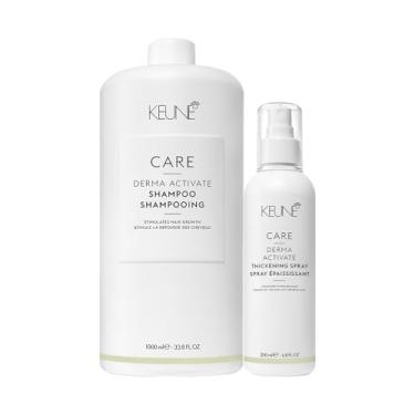 Imagem de Kit Keune Care Derma Activate Shampoo Litro Leave-in (2 produtos)