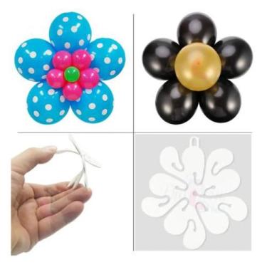Imagem de Suporte Clip Flor de Balão Bexiga para Parede - 06 unid - piffer