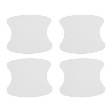 Imagem de TUCKBOLD Ímã do carro maçaneta da porta do carro protetor contra arranhões 90 x 100 mm antiarranhões | Película protetora de maçaneta de porta branco fosco 4 peças