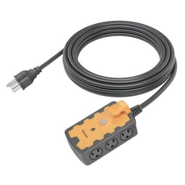 Imagem de Faixa de alimentação DEWENWILS Workshop de 6 tomadas de 15 pés com dis