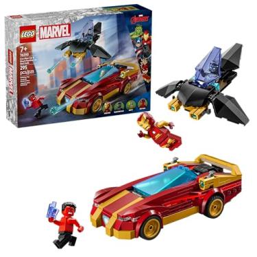Imagem de LEGO Super Heroes Marvel Carro do Homem de Ferro e Pantera Negra vs. Hulk Vermelho 76310