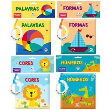 Imagem de Coleção Primeiro Livro do Bebe  Em Tecido Com Chocalho Primeiras Palav
