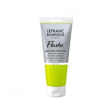 Imagem de Tinta Acrílica Lefranc Bourgeois Flashe 80ml S3 163 Fluorescent Yellow
