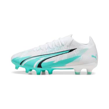 Imagem de PUMA Chuteira feminina Ultra Match Firme, Artificial Ground Futebol, Rosa Veneno-Branco-Preto, 42, Branco elektro Aqua-preto, 35