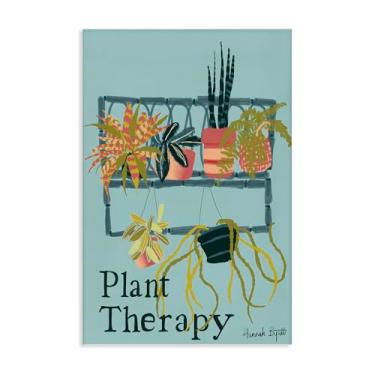Imagem de Stupell Industries Design de arte de parede em tela para prateleira Plant Therapy por Hannah Byatt, 61 x 91 cm
